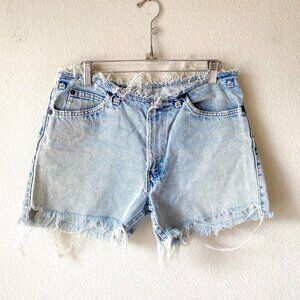 Levi's Vintage Reworked Frayed Denim Cut Off Jean Shorts Women's 31 inch w